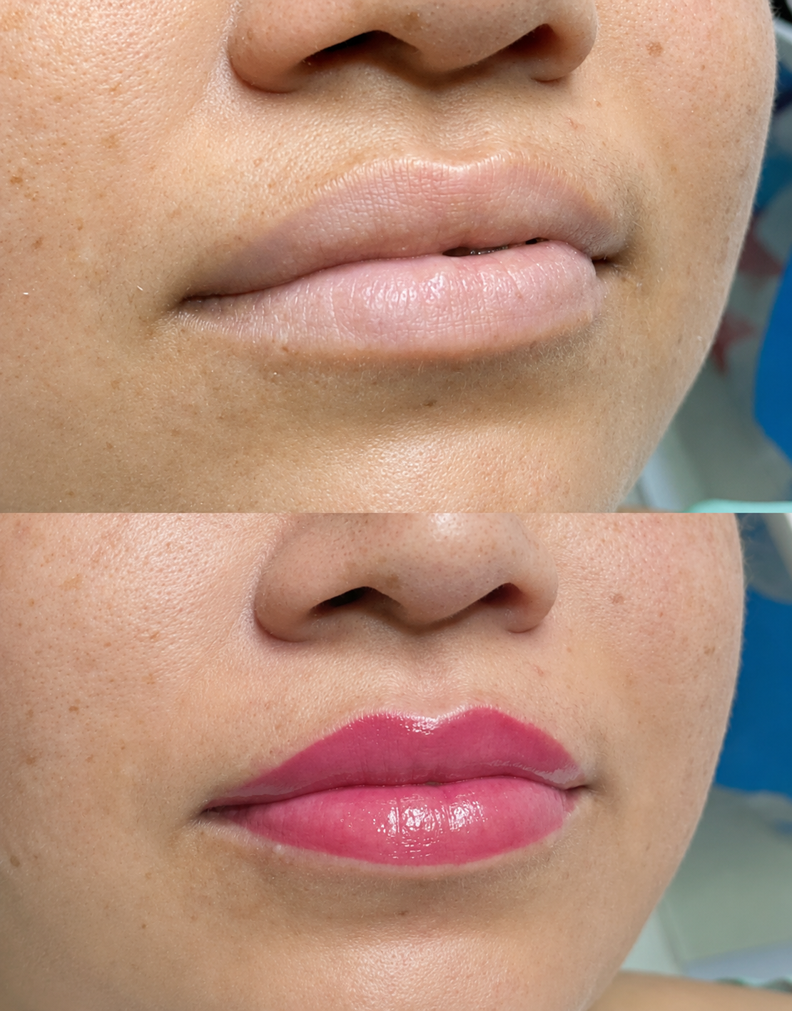Resultado real de resultado micropigmentacao labial 01 com avaliação individual